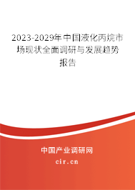 2023-2029年中國液化丙烷市場現(xiàn)狀全面調(diào)研與發(fā)展趨勢報告