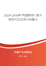 2024-2030年中國路障行業(yè)市場研究及前景分析報告