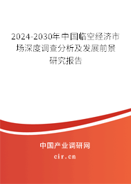 2024-2030年中國臨空經濟市場深度調查分析及發(fā)展前景研究報告