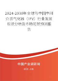 2024-2030年全球與中國(guó)中間介質(zhì)氣化器（IFV）行業(yè)發(fā)展現(xiàn)狀分析及市場(chǎng)前景預(yù)測(cè)報(bào)告