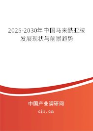 2025-2030年中國(guó)馬來(lái)酰亞胺發(fā)展現(xiàn)狀與前景趨勢(shì)