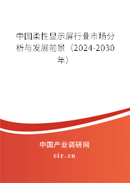 中國柔性顯示屏行業(yè)市場分析與發(fā)展前景（2024-2030年）