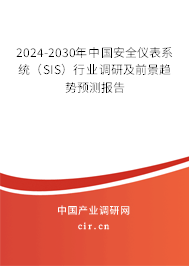 2024-2030年中國(guó)安全儀表系統(tǒng)（SIS）行業(yè)調(diào)研及前景趨勢(shì)預(yù)測(cè)報(bào)告