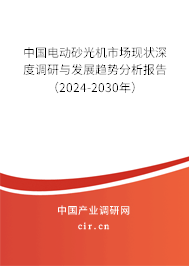 中國(guó)電動(dòng)砂光機(jī)市場(chǎng)現(xiàn)狀深度調(diào)研與發(fā)展趨勢(shì)分析報(bào)告（2024-2030年）