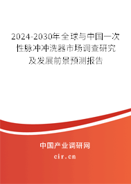 2024-2030年全球與中國一次性脈沖沖洗器市場調(diào)查研究及發(fā)展前景預測報告