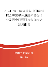 2024-2030年全球與中國電感耦合等離子體發(fā)射光譜儀行業(yè)發(fā)展全面調(diào)研與未來趨勢預(yù)測報告