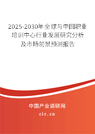 2025-2030年全球與中國(guó)職業(yè)培訓(xùn)中心行業(yè)發(fā)展研究分析及市場(chǎng)前景預(yù)測(cè)報(bào)告