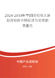 2024-2030年中國可視化大屏配置軟件市場現(xiàn)狀與前景趨勢報告