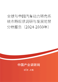 全球與中國汽車動力轉(zhuǎn)向系統(tǒng)市場現(xiàn)狀調(diào)研與發(fā)展前景分析報告（2024-2030年）