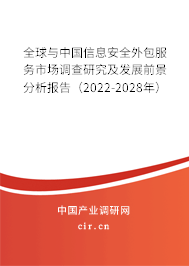 全球與中國信息安全外包服務(wù)市場調(diào)查研究及發(fā)展前景分析報告（2022-2028年）