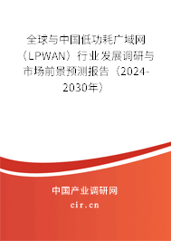 全球與中國(guó)低功耗廣域網(wǎng)（LPWAN）行業(yè)發(fā)展調(diào)研與市場(chǎng)前景預(yù)測(cè)報(bào)告（2024-2030年）