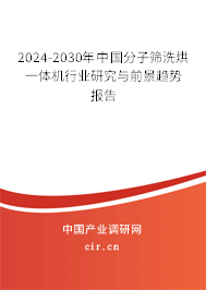 2024-2030年中國分子篩洗烘一體機(jī)行業(yè)研究與前景趨勢報(bào)告