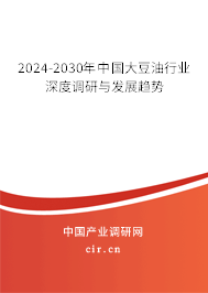 2024-2030年中國(guó)大豆油行業(yè)深度調(diào)研與發(fā)展趨勢(shì)