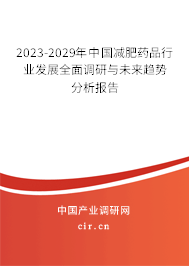 2023-2029年中國減肥藥品行業(yè)發(fā)展全面調(diào)研與未來趨勢分析報告