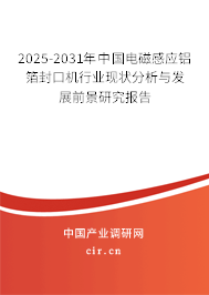 2024-2030年中國電磁感應(yīng)鋁箔封口機行業(yè)現(xiàn)狀分析與發(fā)展前景研究報告