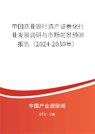 中國商業(yè)銀行資產(chǎn)證券化行業(yè)發(fā)展調(diào)研與市場前景預(yù)測報告（2024-2030年）