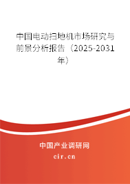 中國(guó)電動(dòng)掃地機(jī)市場(chǎng)研究與前景分析報(bào)告（2025-2031年）